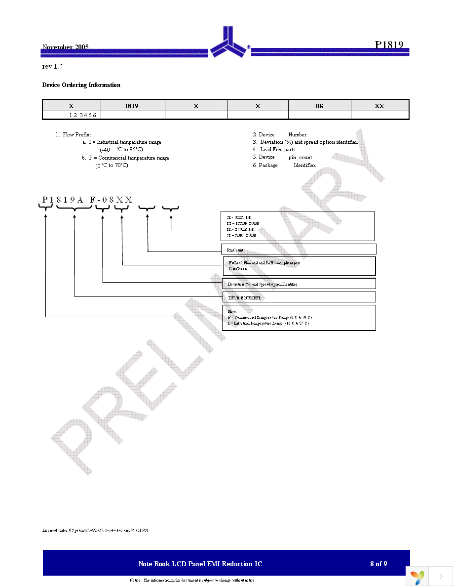 P1819BF-08TR Page 8