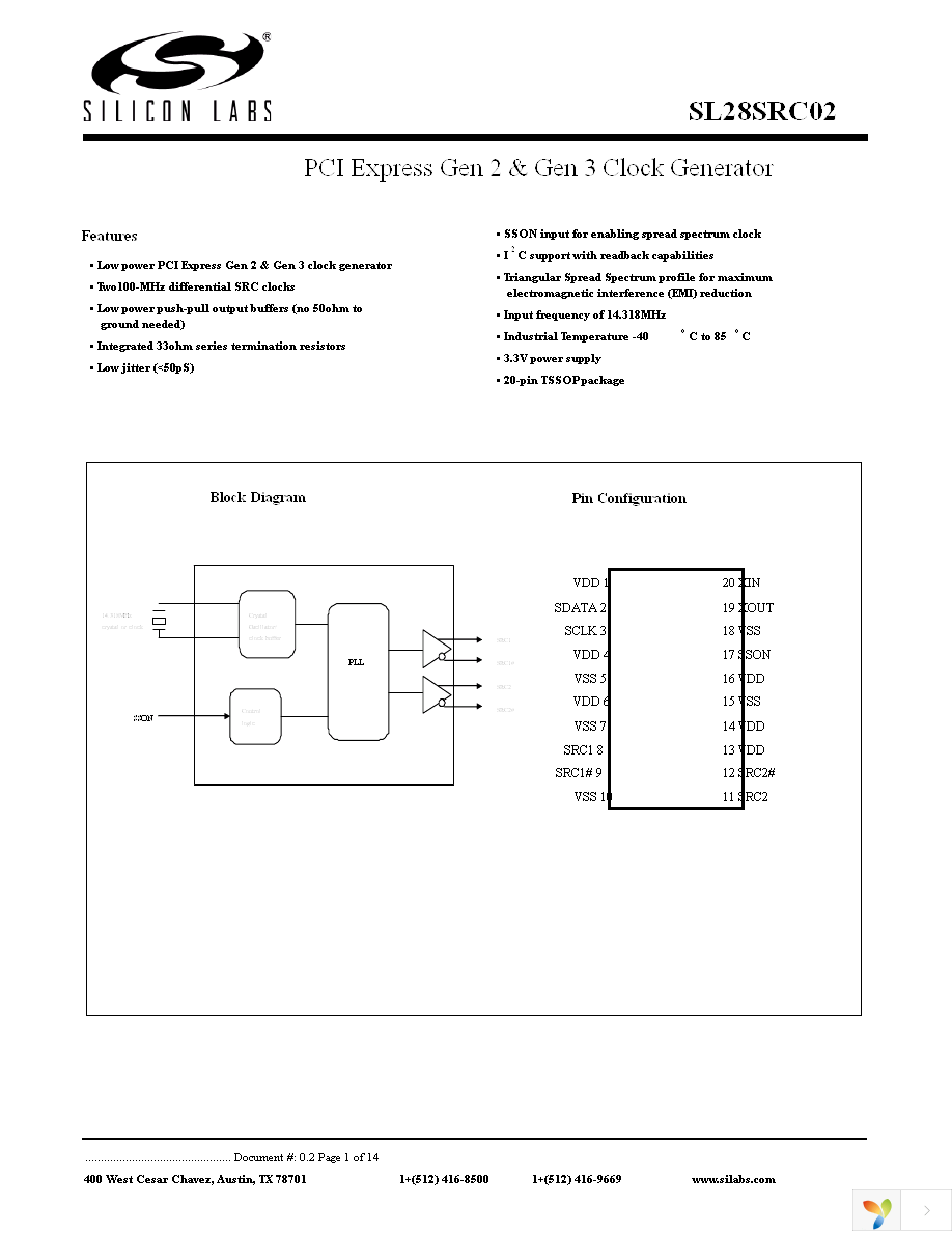 SL28SRC02BZIT Page 1