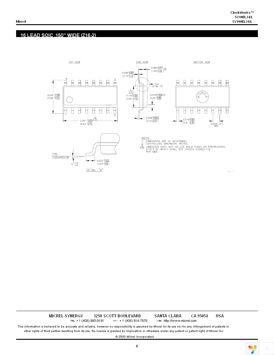 SY100EL34ZC Page 4