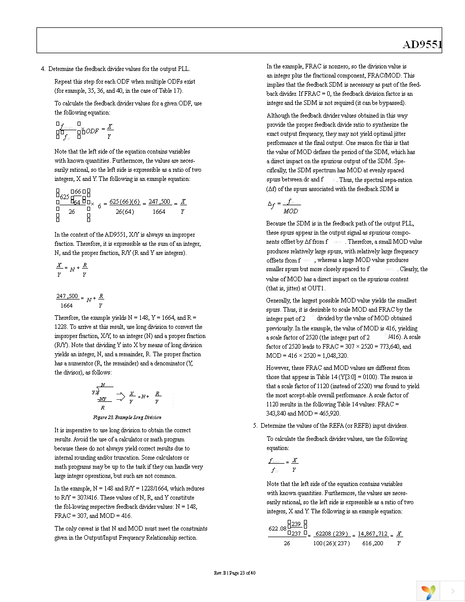 AD9551BCPZ-REEL7 Page 23