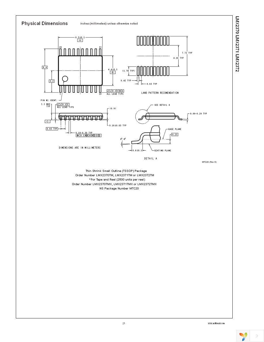 LMX2371SLBX Page 23