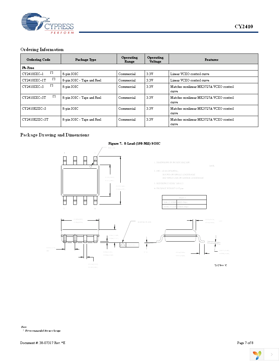 CY2410SXC-5 Page 7