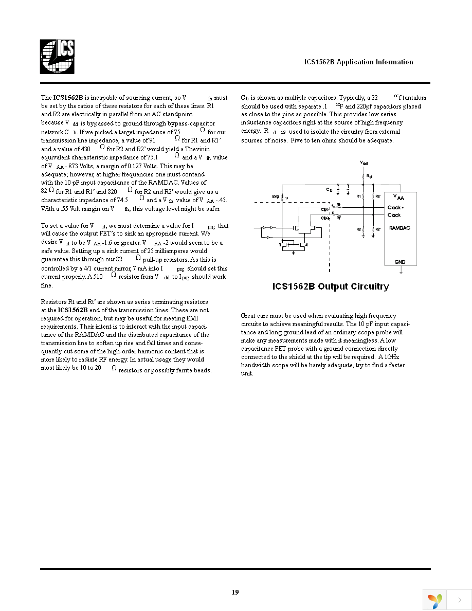 ICS1562BM-201-4 Page 19
