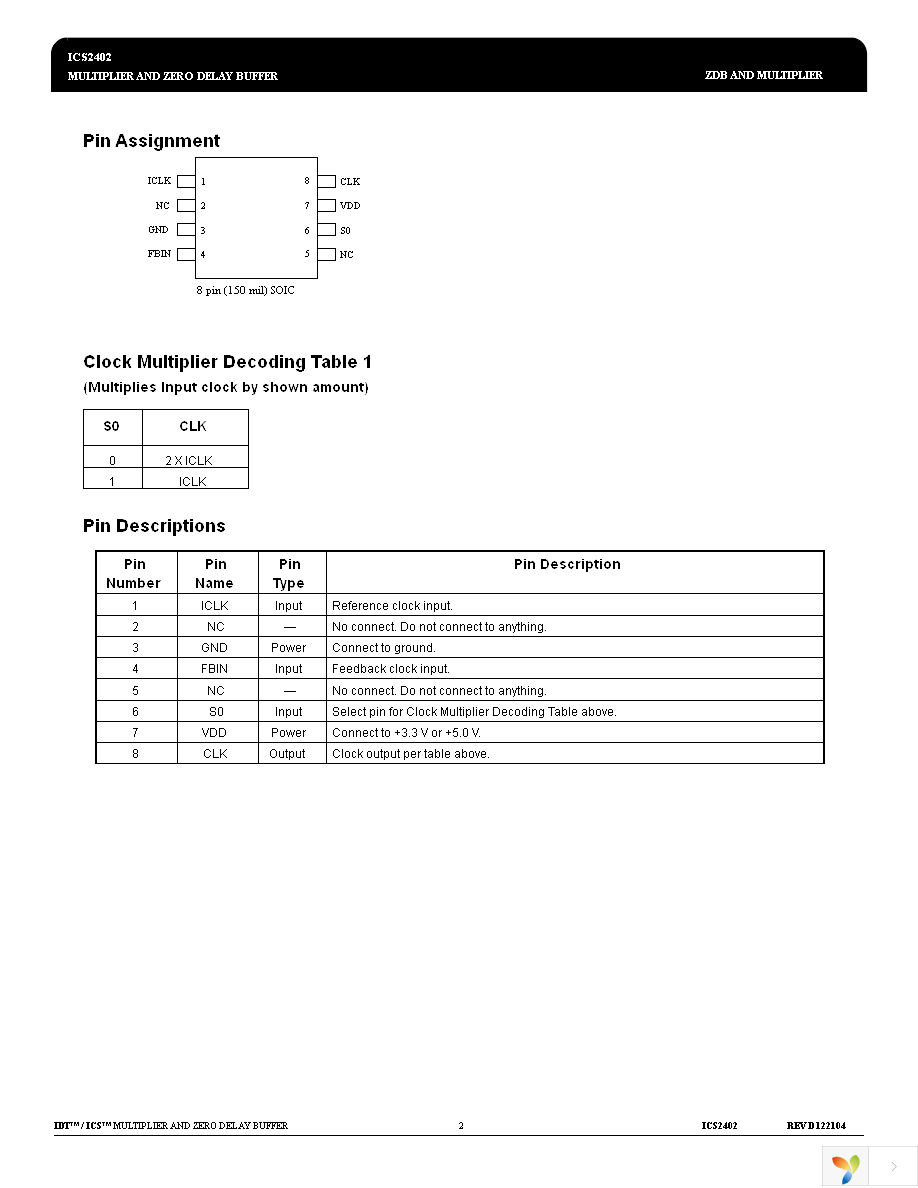 ICS2402M Page 2