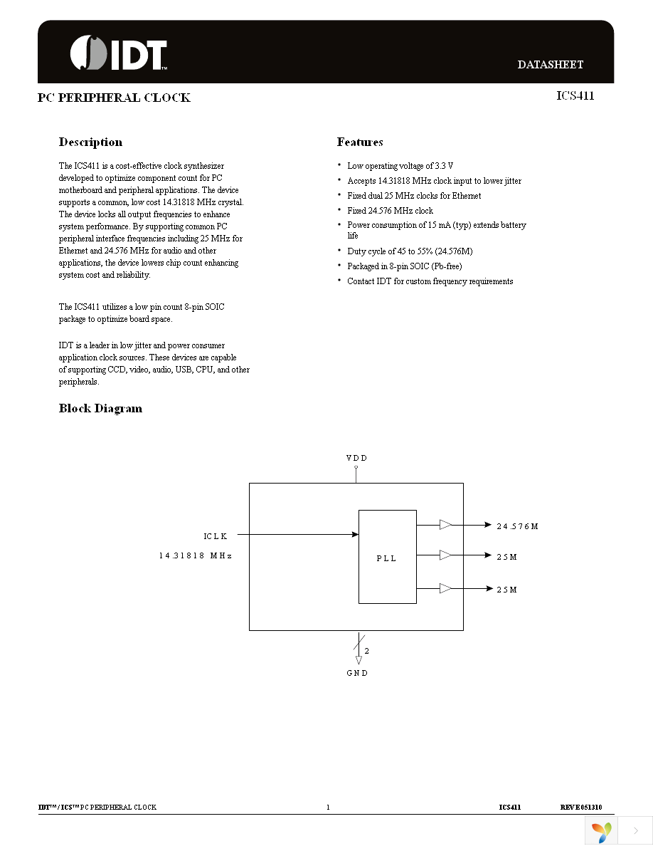 ICS411MLF Page 1