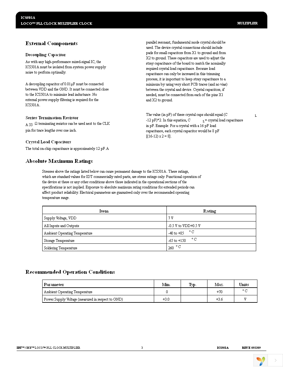 ICS501AM Page 3