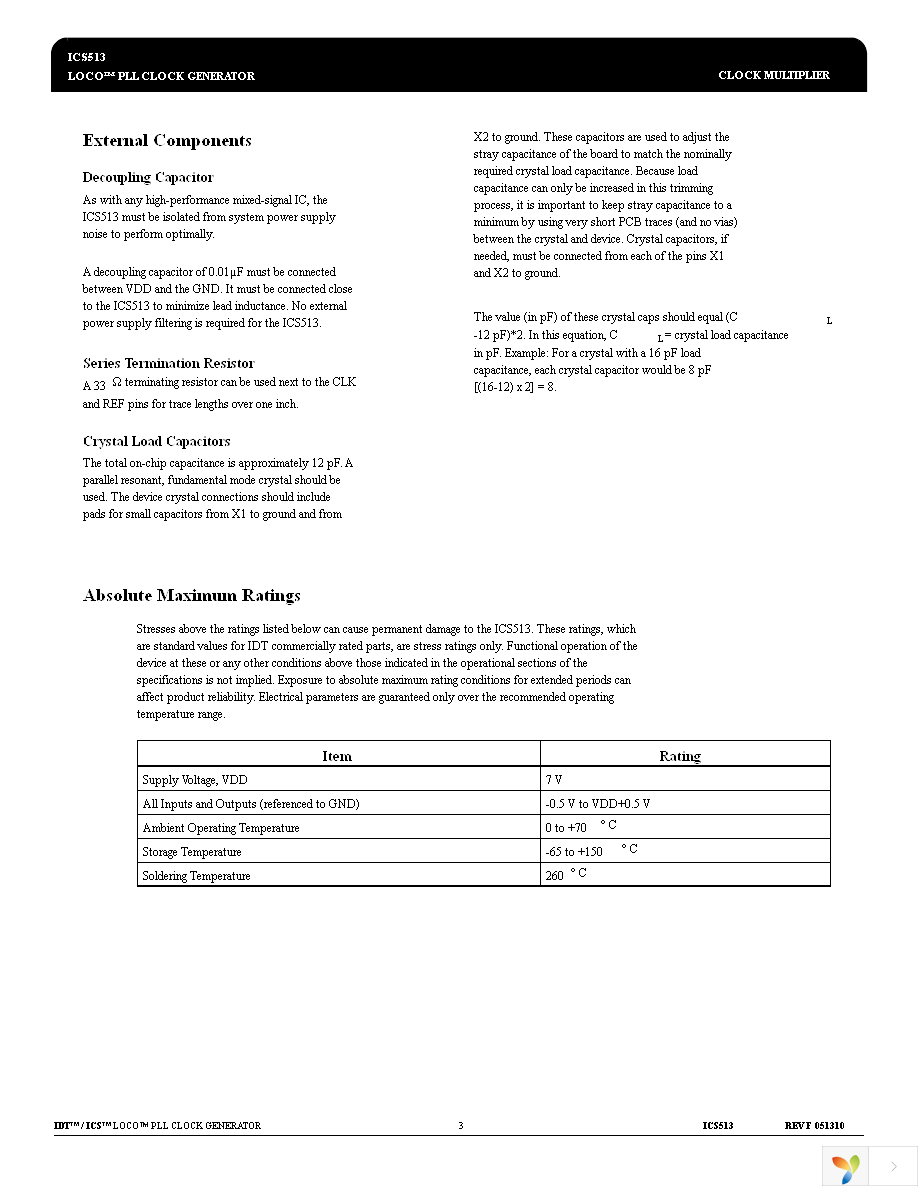 ICS513MLF Page 3