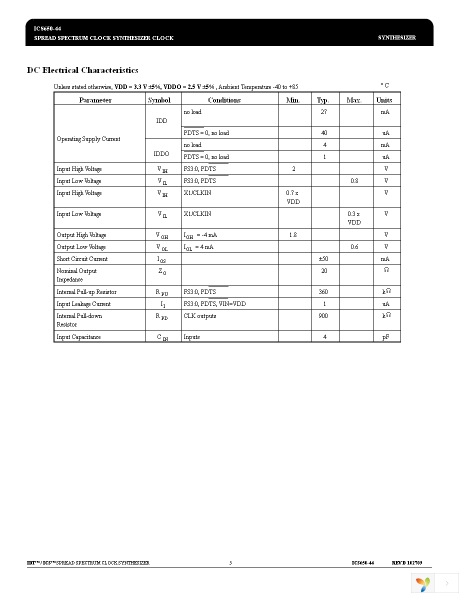 ICS650GI-44T Page 5