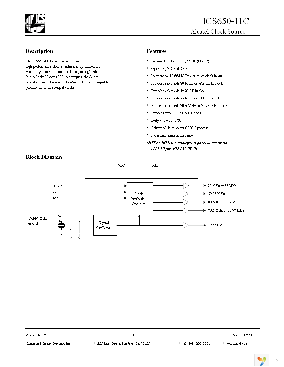 ICS650R-11I Page 1