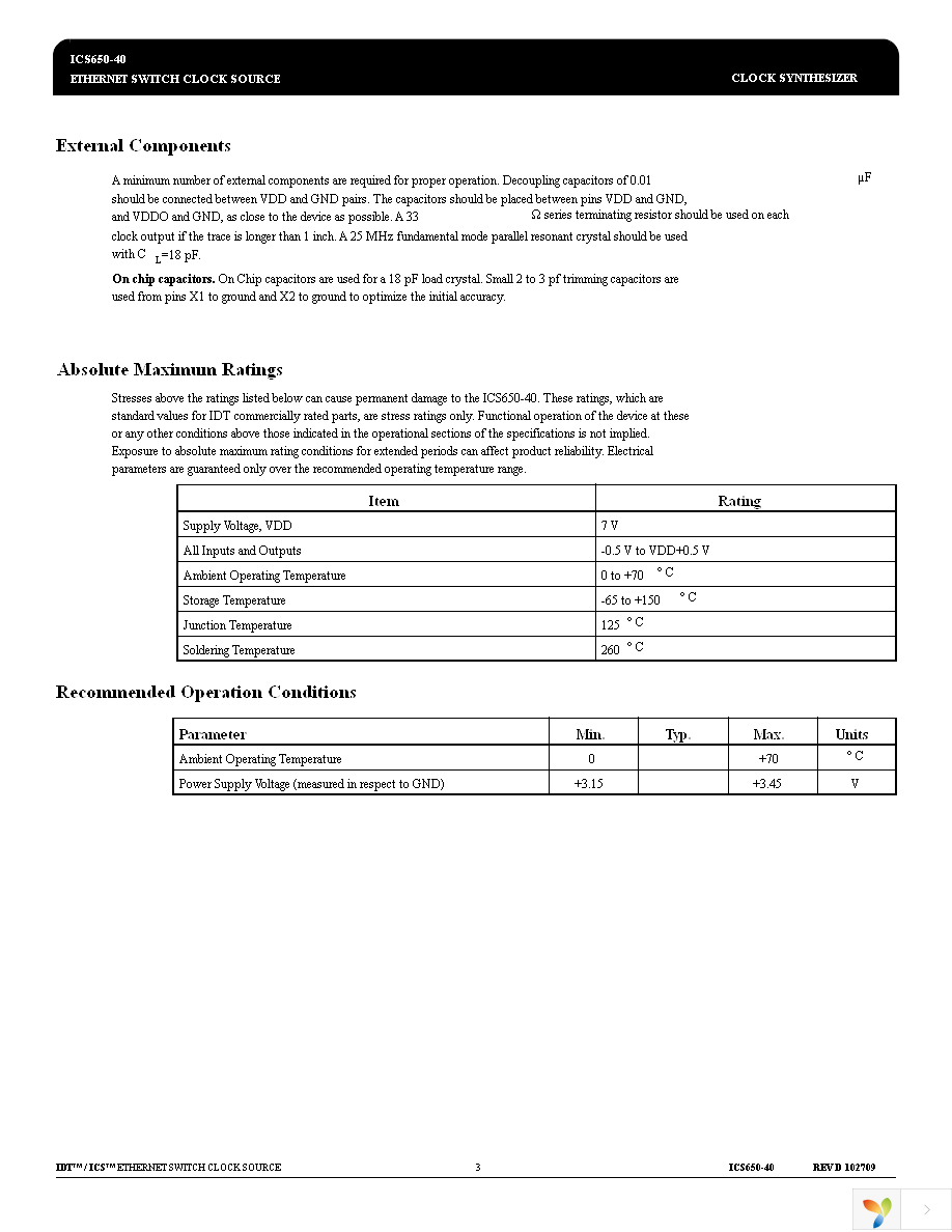 ICS650G-40T Page 3