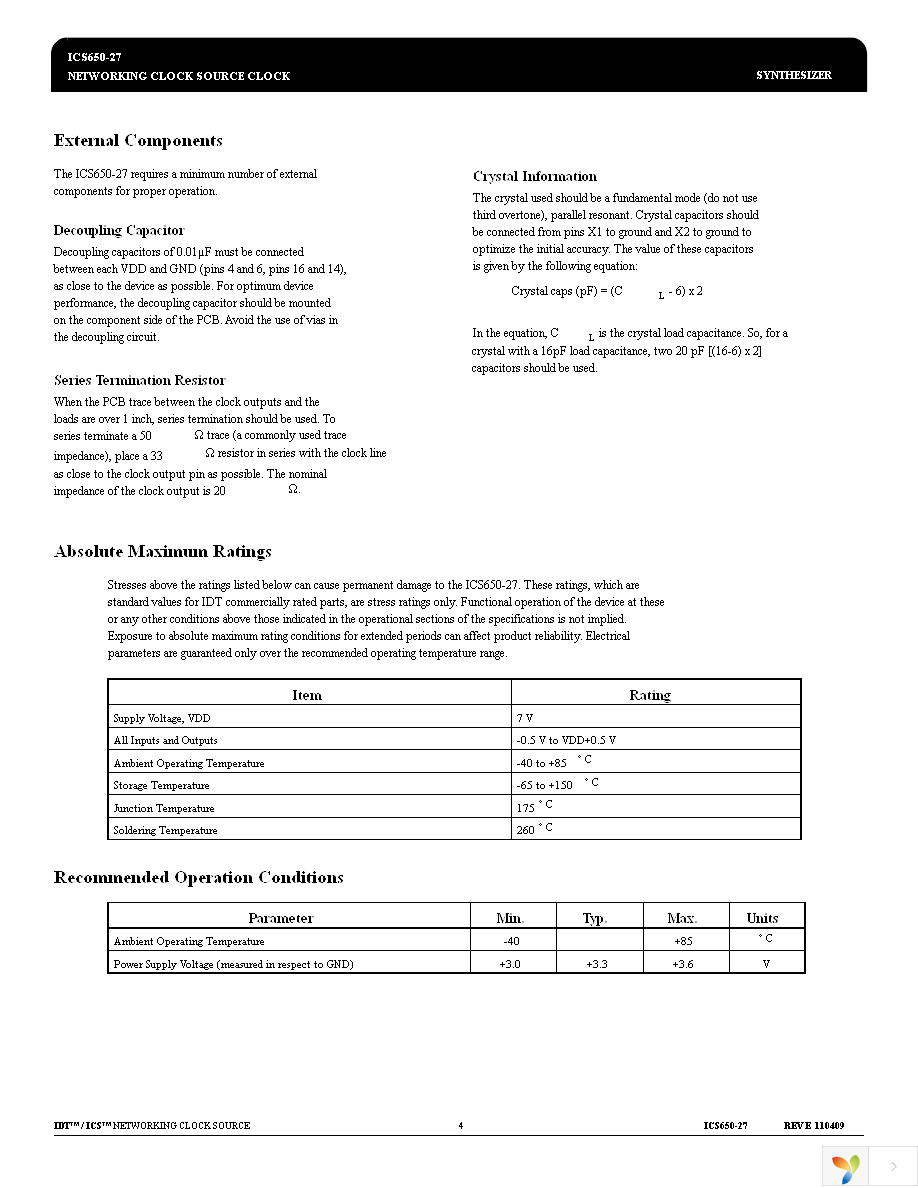 ICS650R-27I Page 4