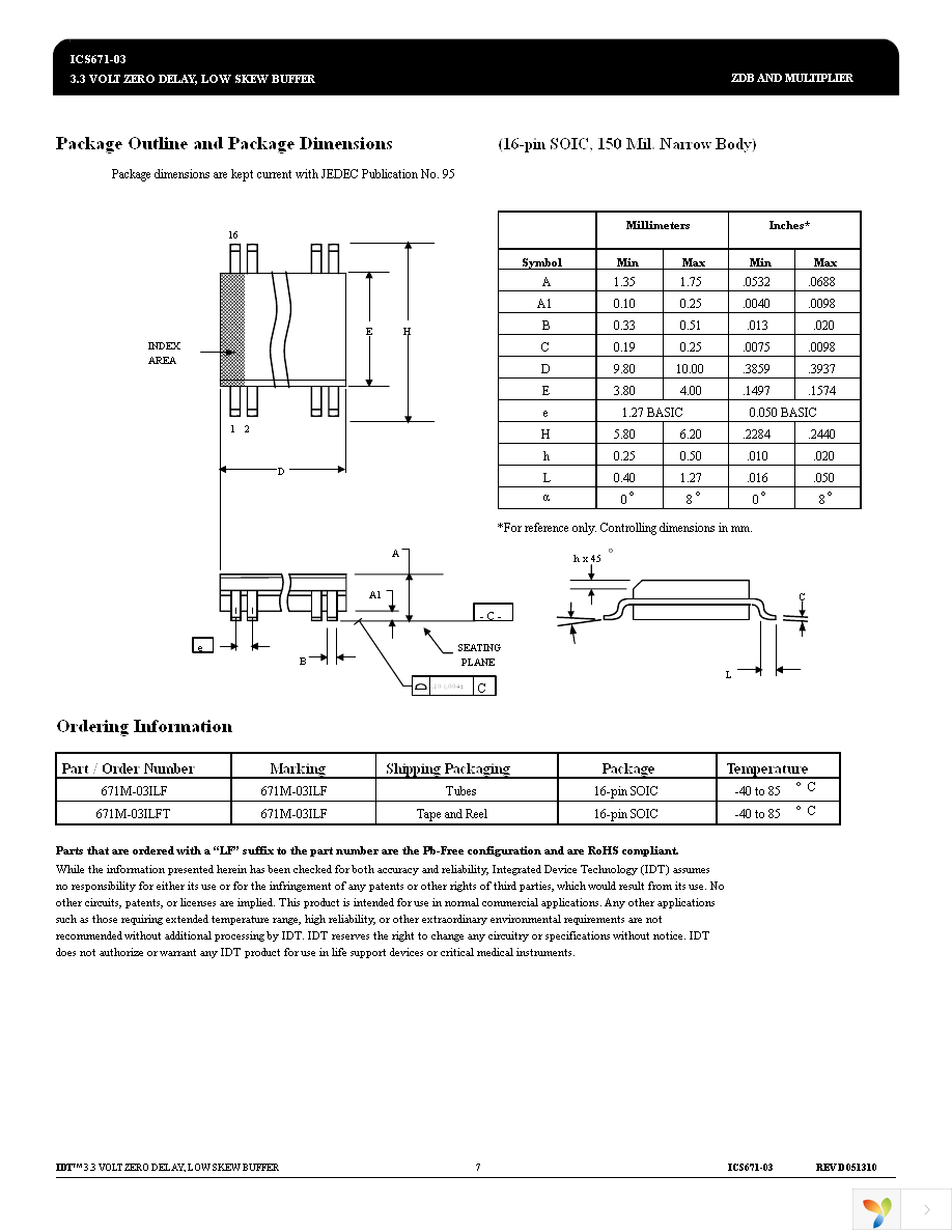 ICS671M-03ILF Page 7