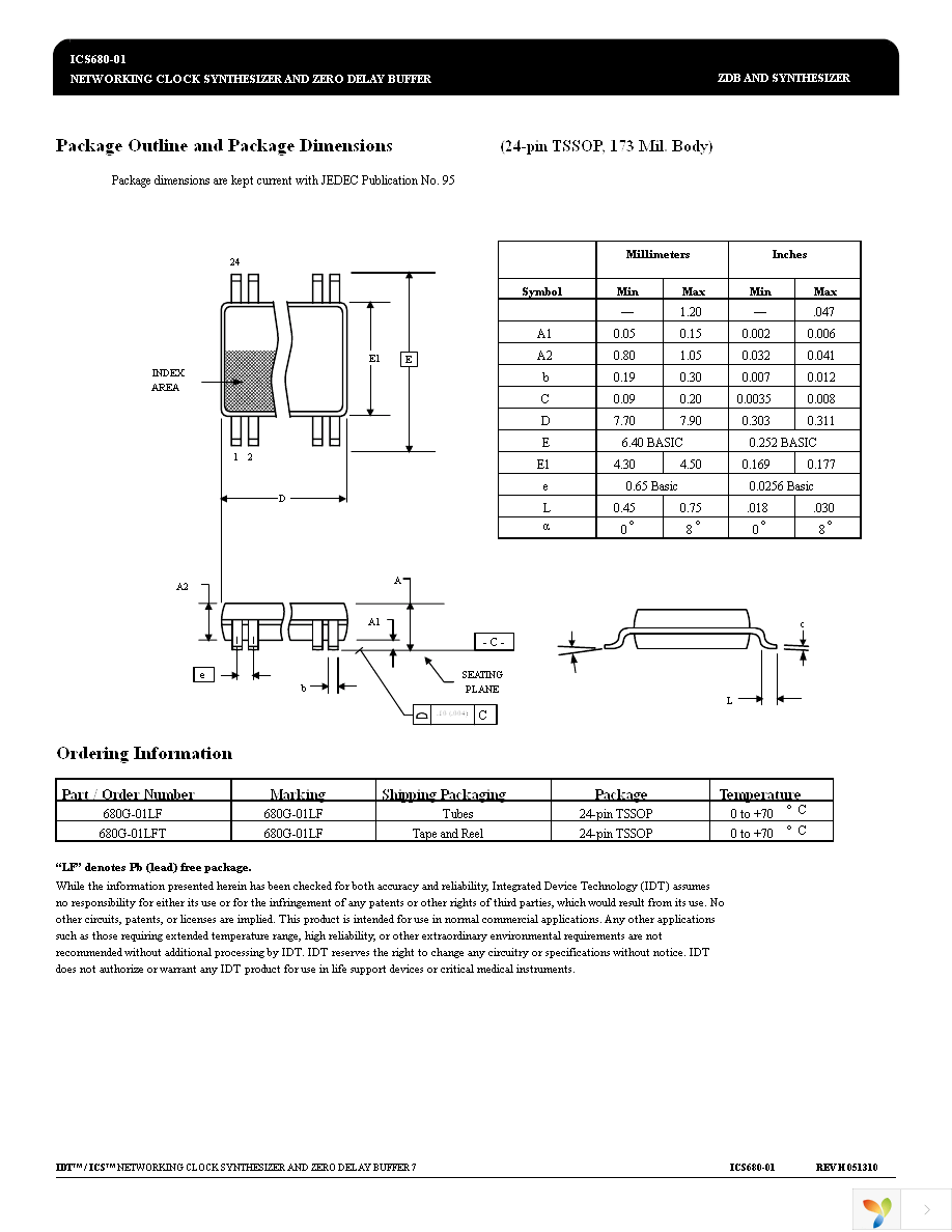 ICS680G-01LF Page 7