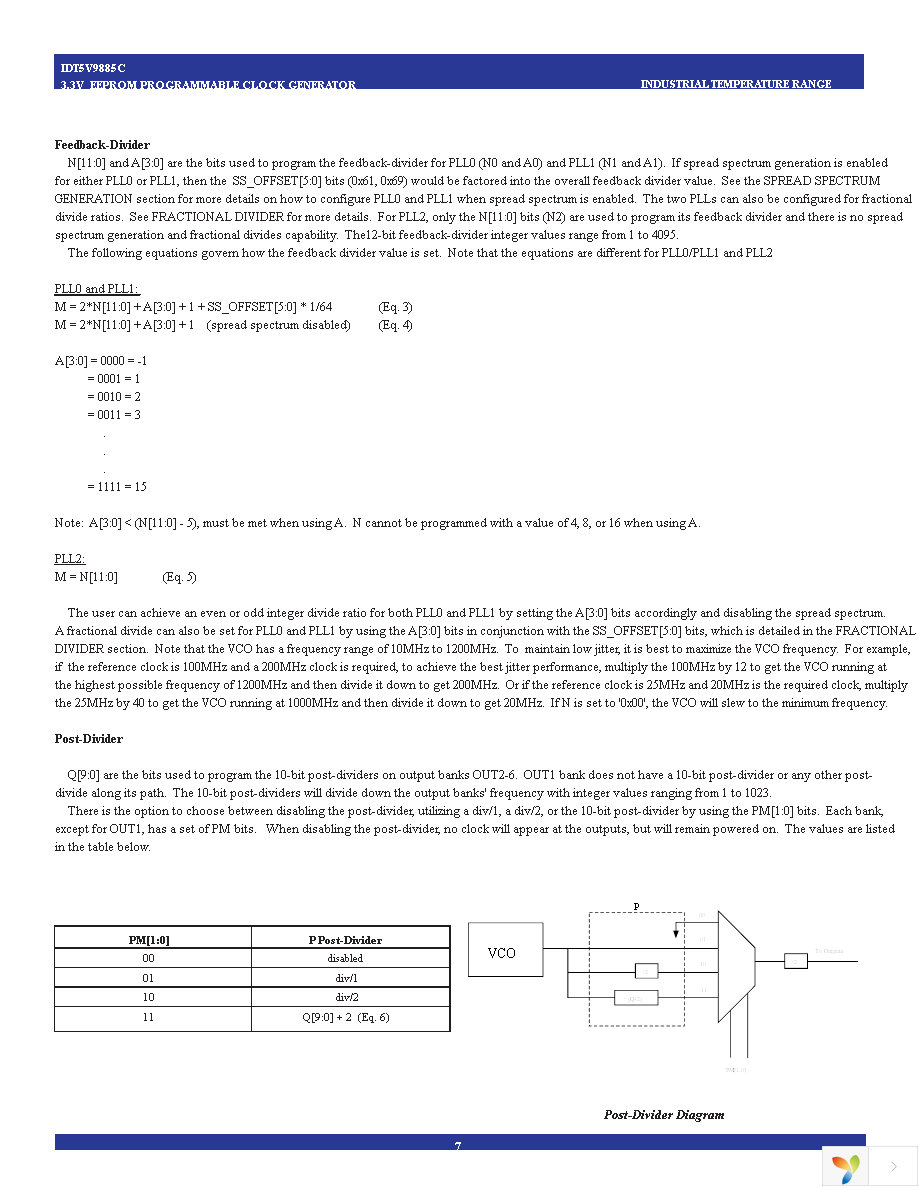 IDT5V9885CPFI Page 7
