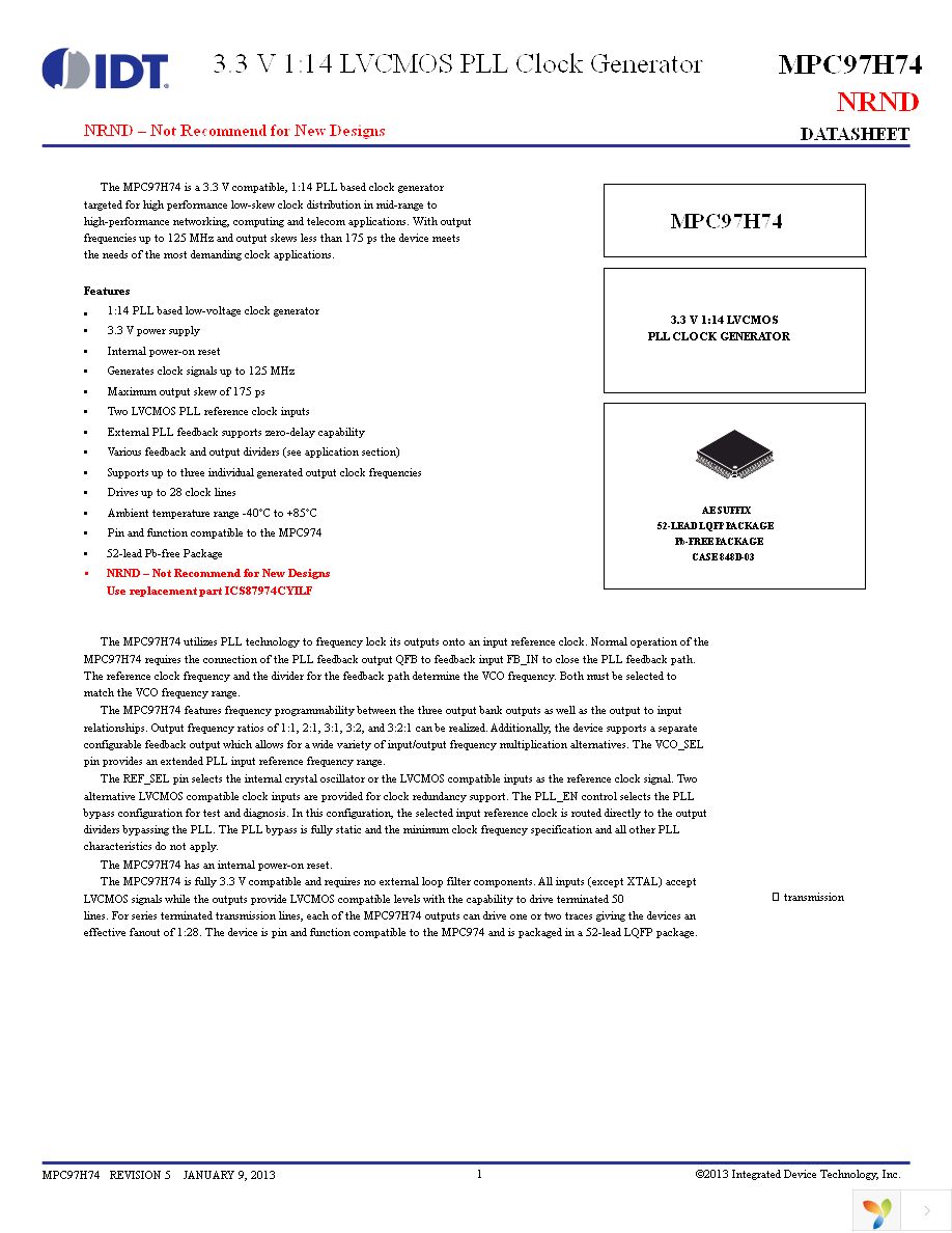 MPC97H74AE Page 1