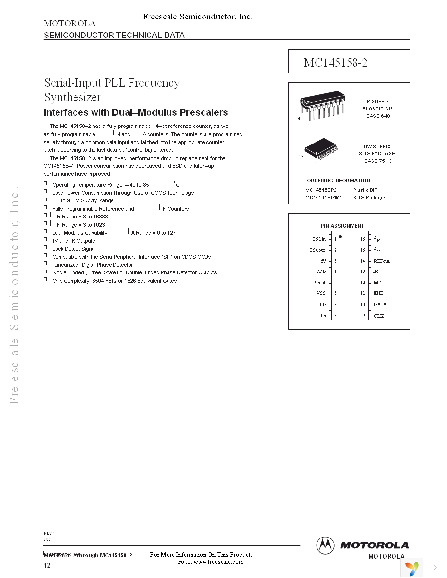 MC145158DW2 Page 12