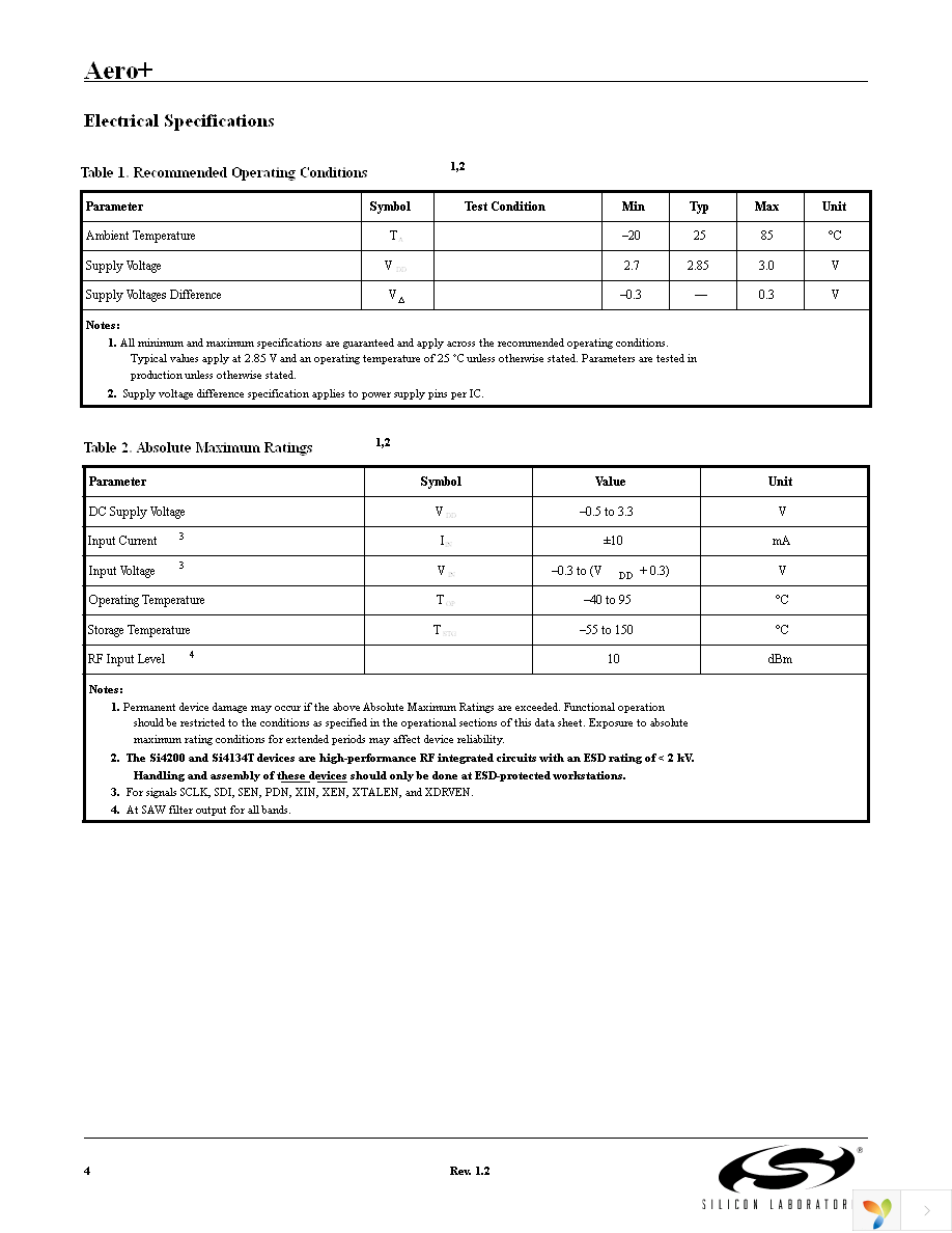 SI4134T-BM Page 4