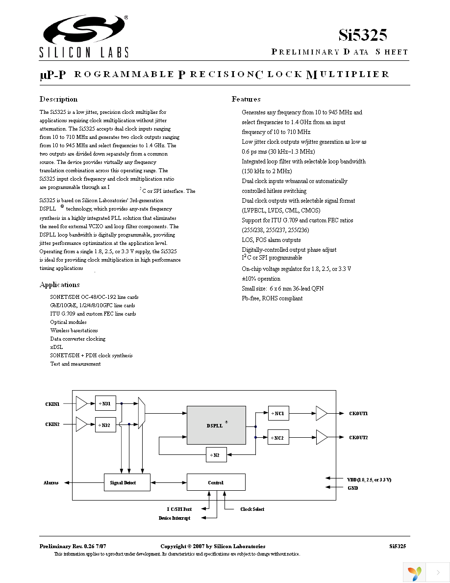SI5325C-B-GM Page 1