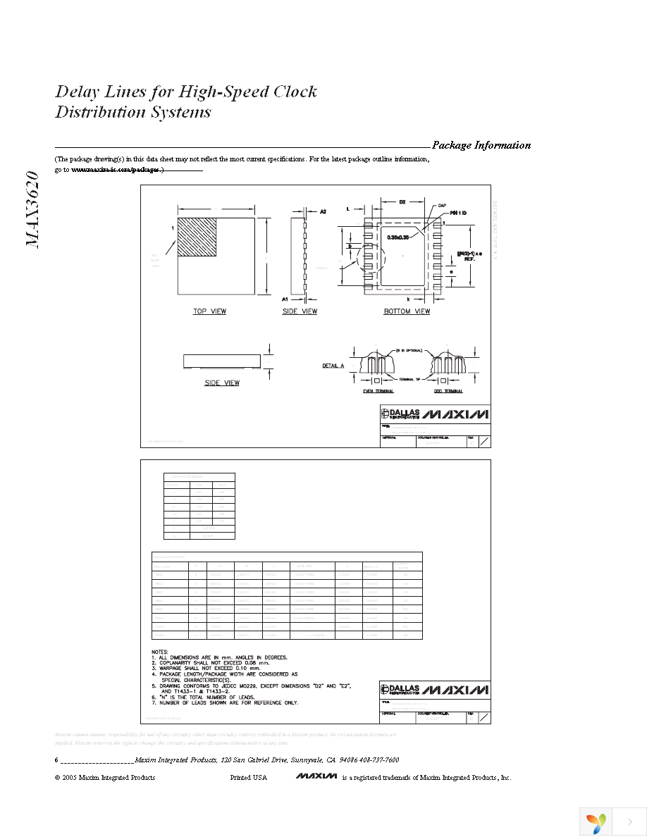 MAX3620BETT-T Page 6