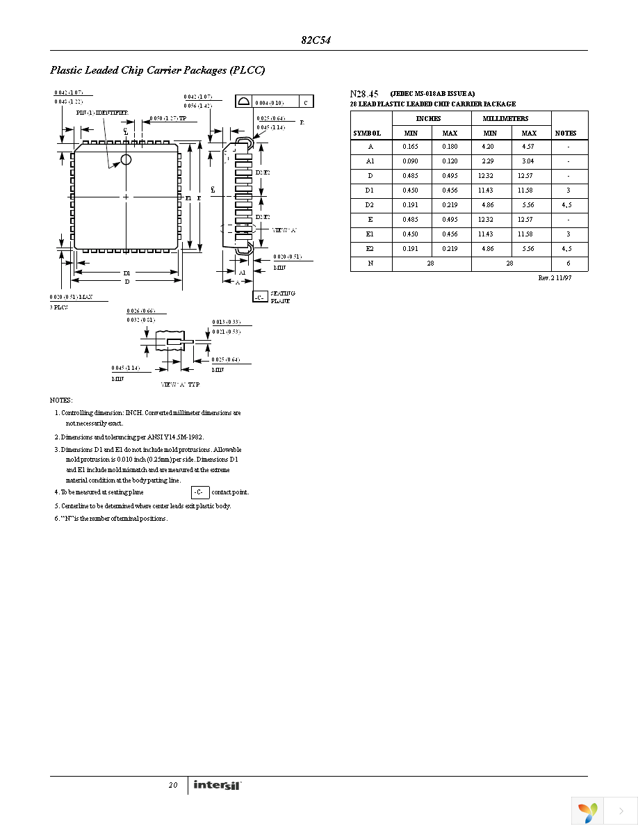 CP82C54Z Page 20