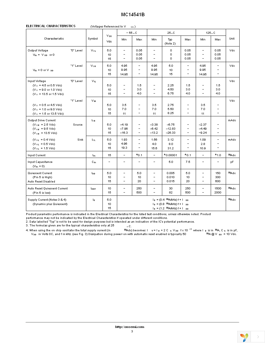 MC14541BDR2G Page 3