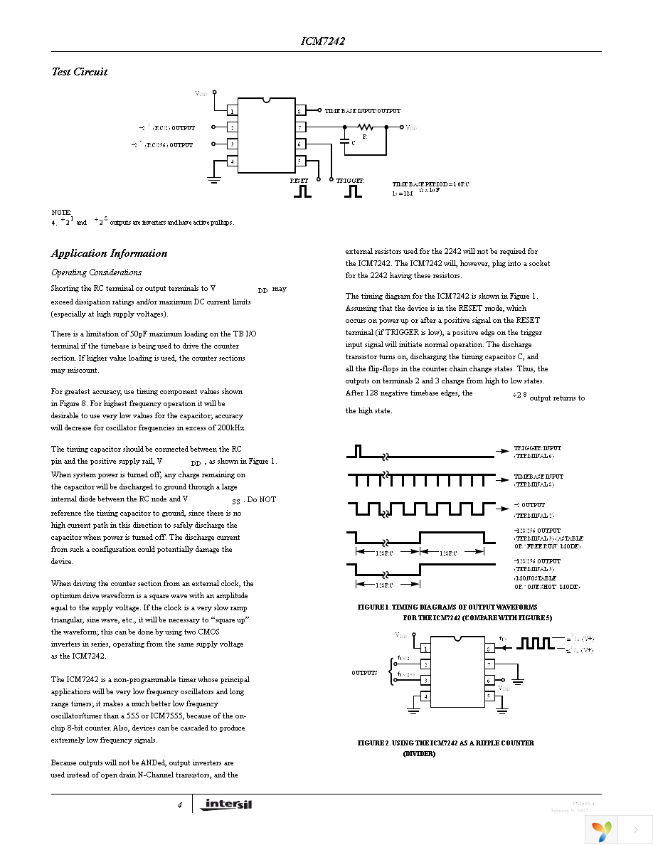 ICM7242IPAZ Page 4