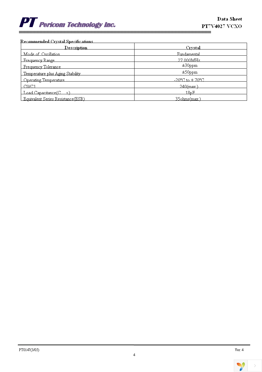 PT7V4027WEX Page 4