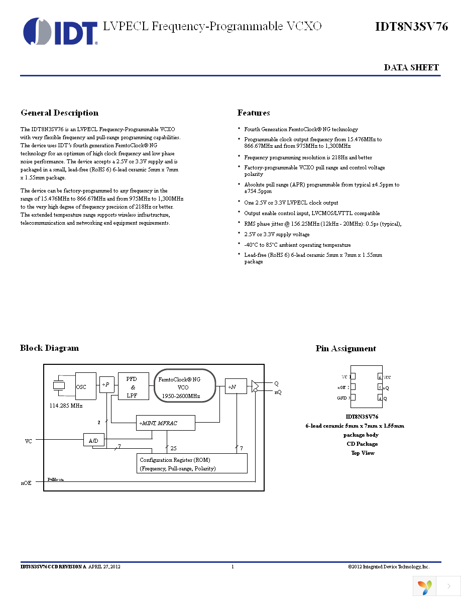 8N3SV76AC-0001CDI8 Page 1