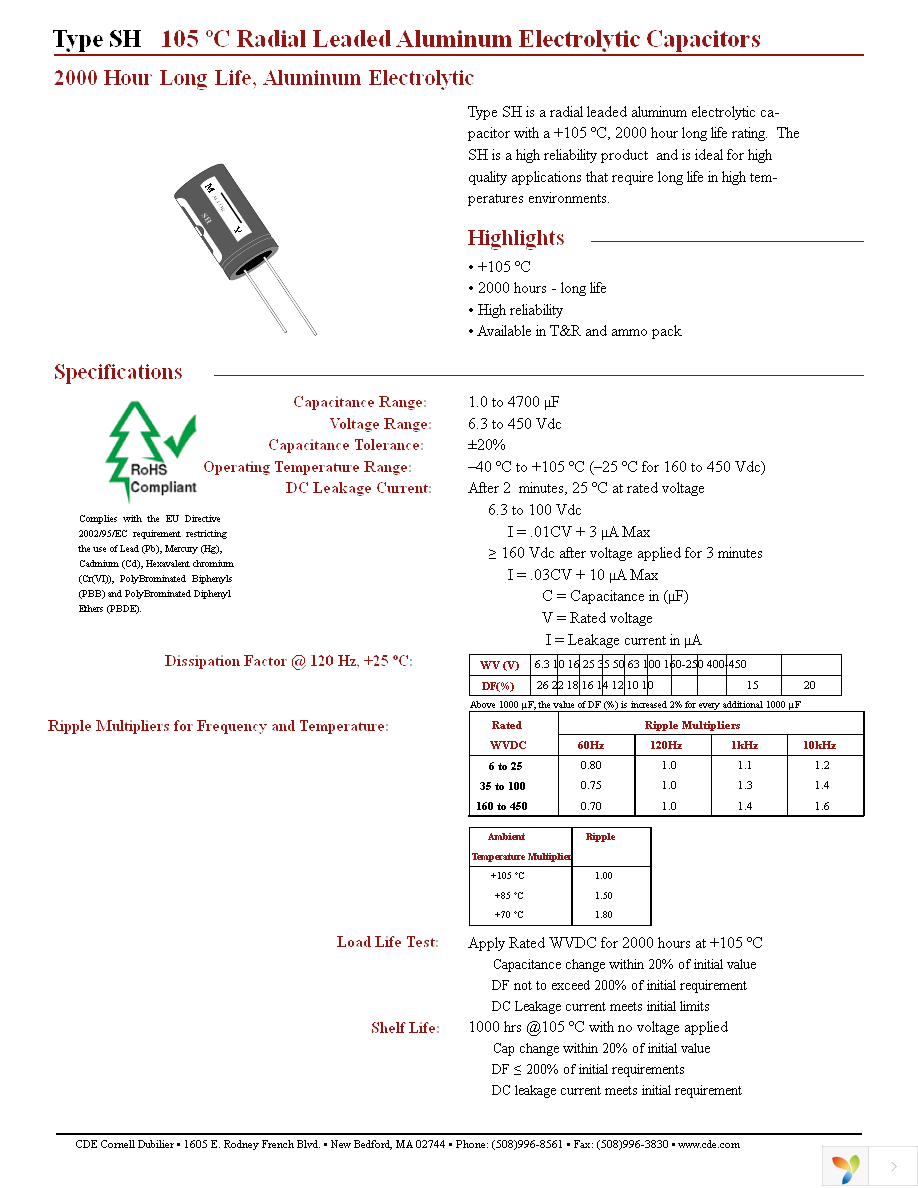 SH2R2M050ST Page 1