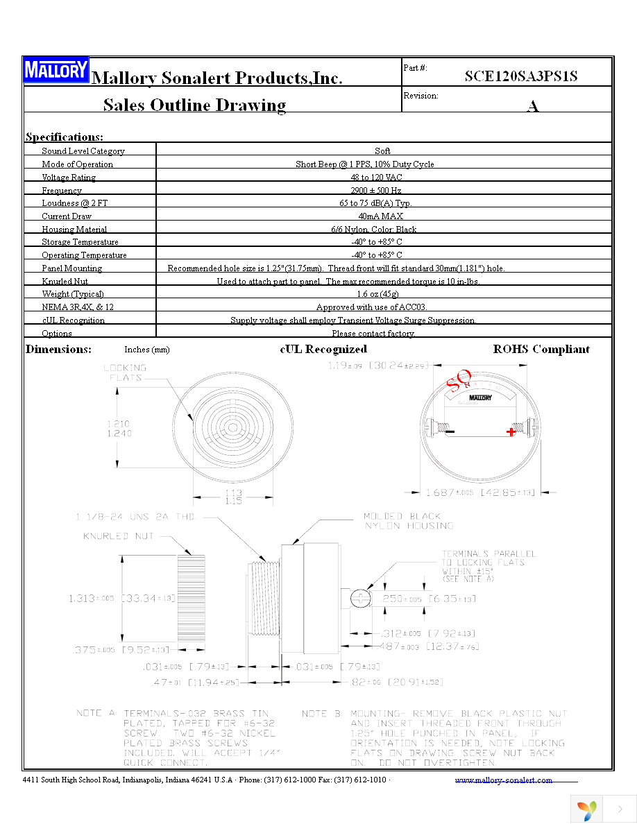 SCE120SA3PS1S Page 1