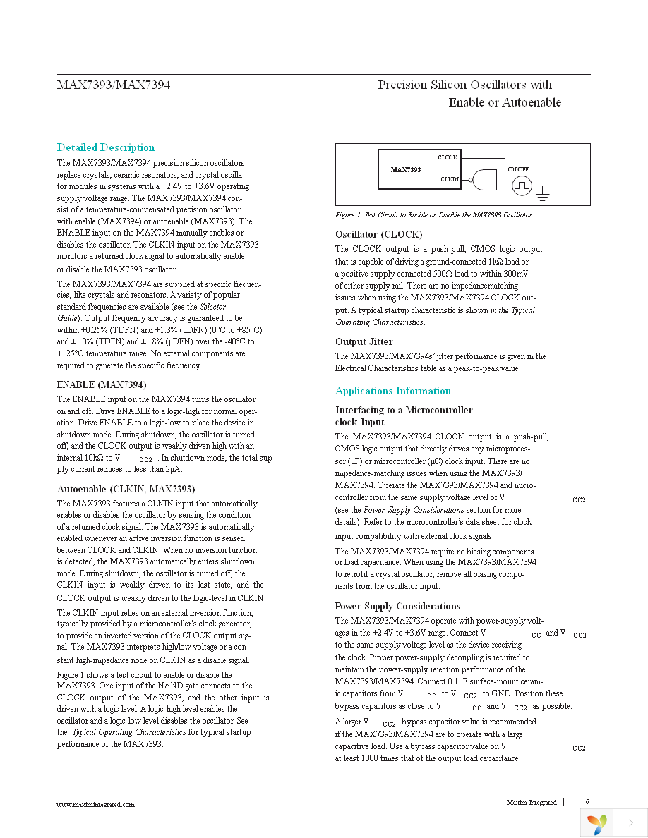 MAX7394ALTTP+T Page 6