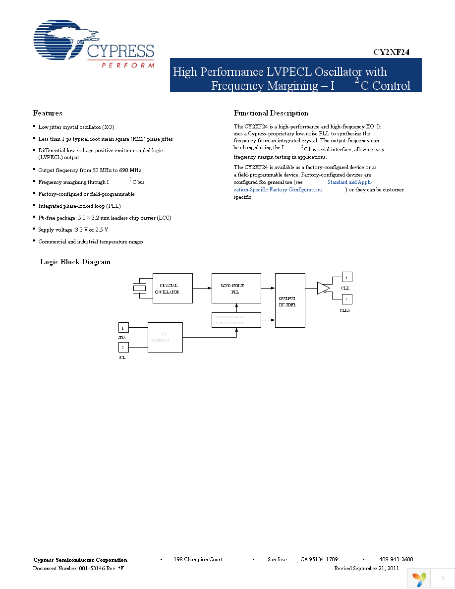 CY2XF24FLXCT Page 1