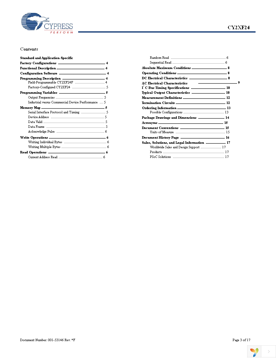 CY2XF24FLXCT Page 3