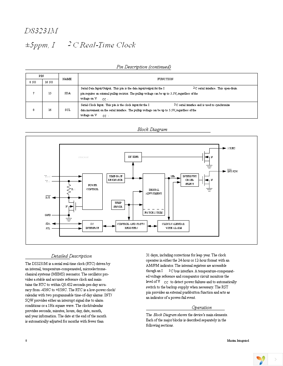 DS3231MZ+ Page 8