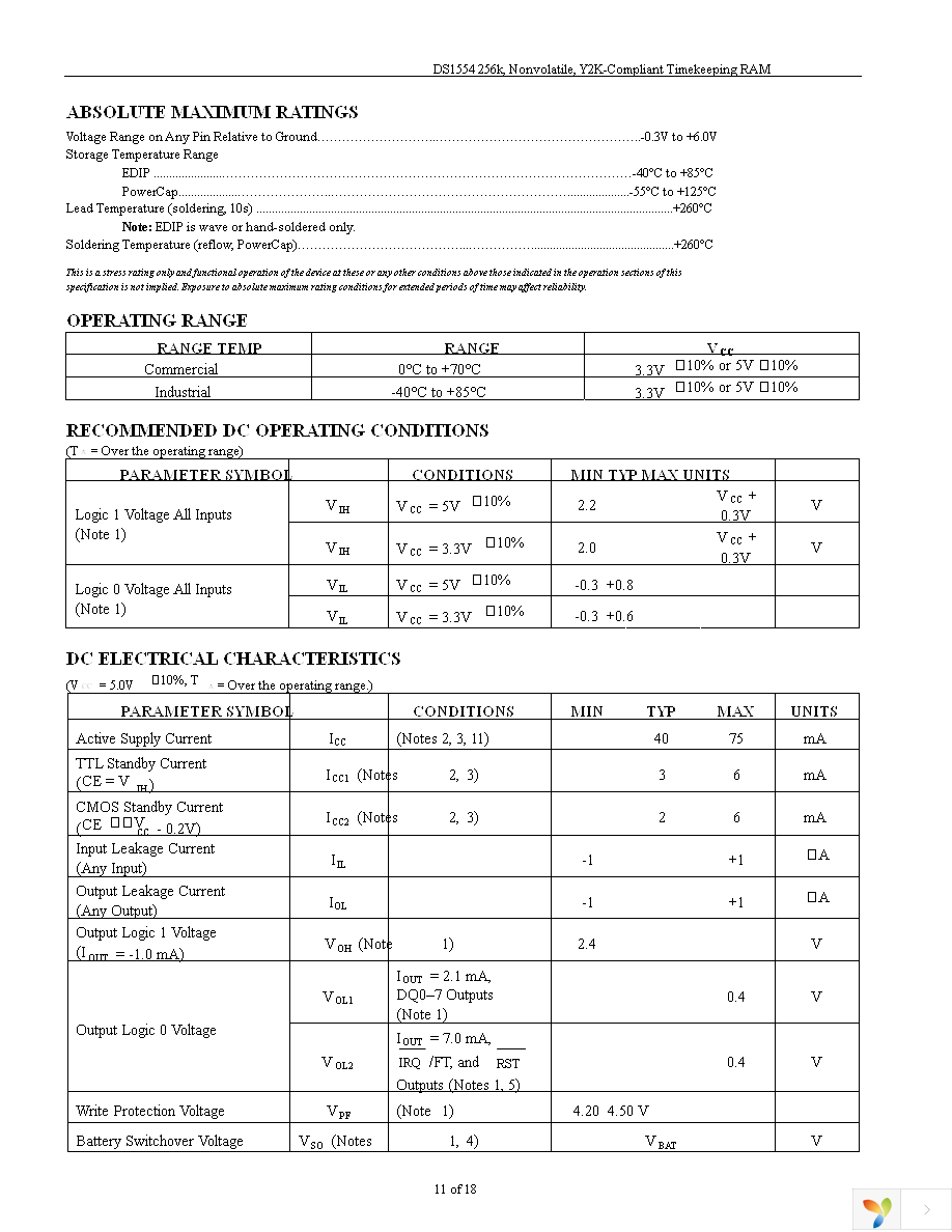 DS1554-70+ Page 11