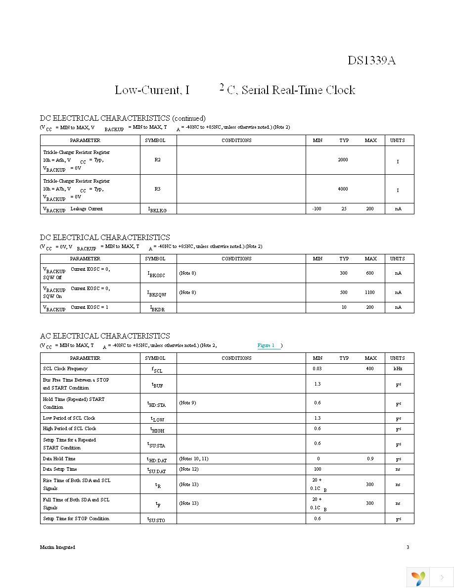 DS1339AU+ Page 3