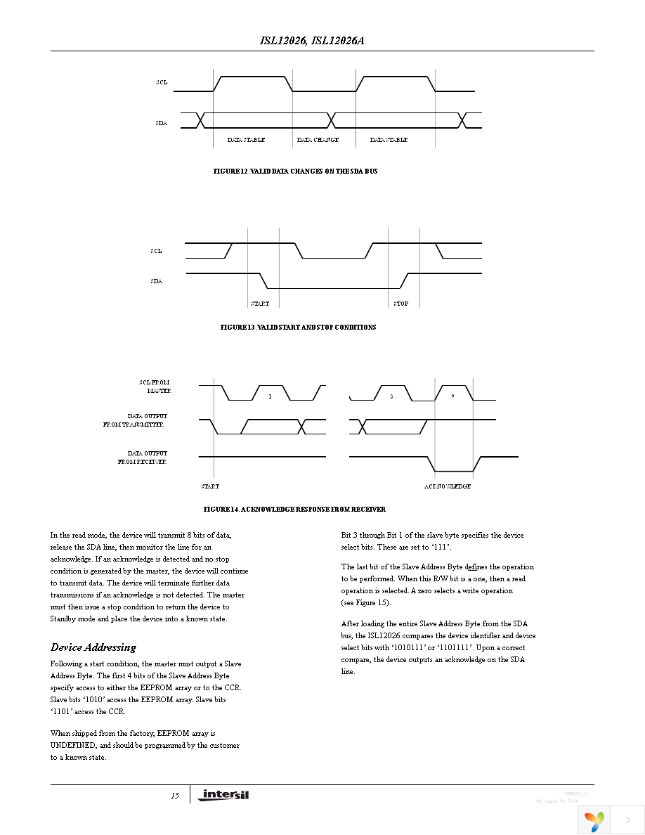 ISL12026IBZ-T Page 15