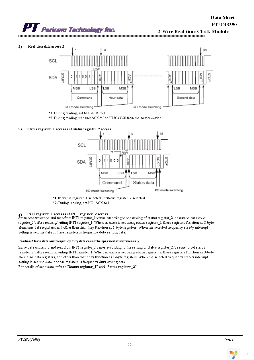 PT7C43390WEX Page 16