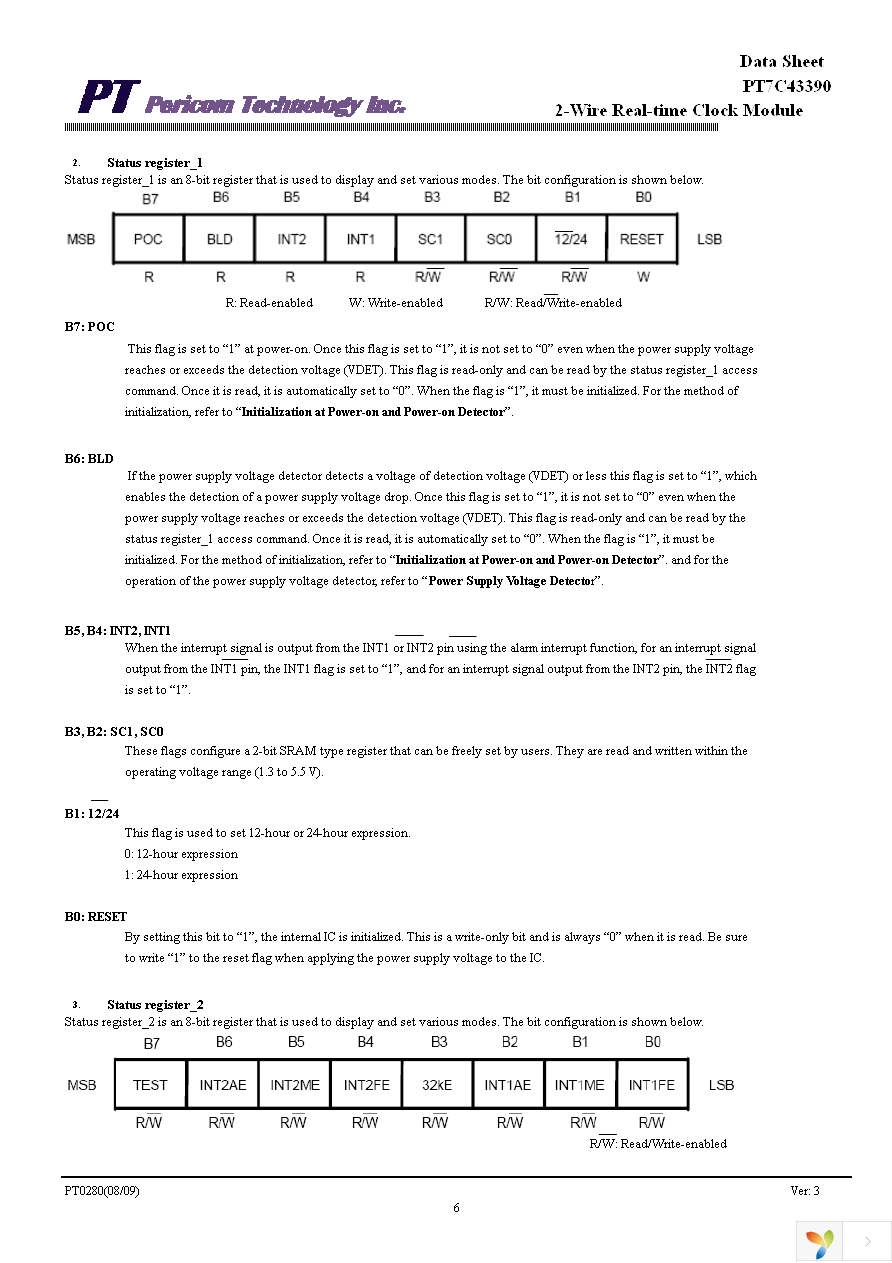 PT7C43390WEX Page 6