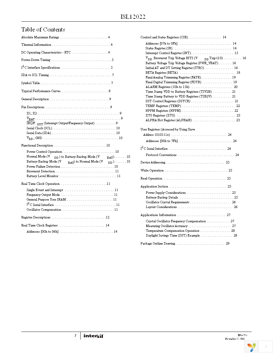 ISL12022IBZ-T7A Page 3