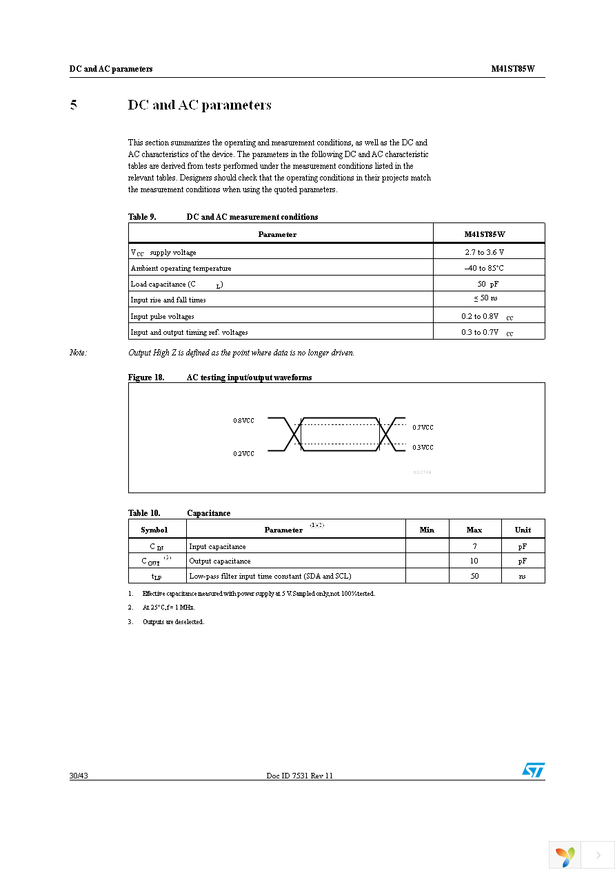 M41ST85WMX6TR Page 30