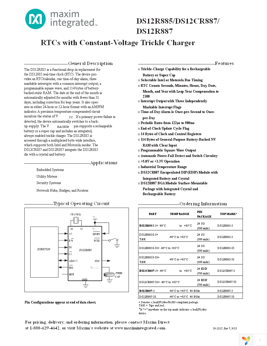 DS12R885S-33+ Page 1