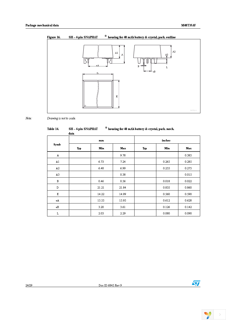 M48T35AV-10MH1F Page 24