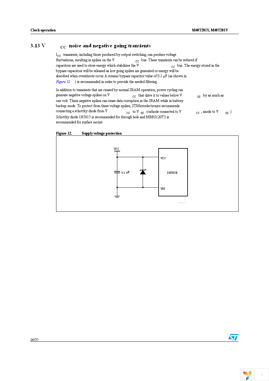 M48T201Y-70MH1F Page 26