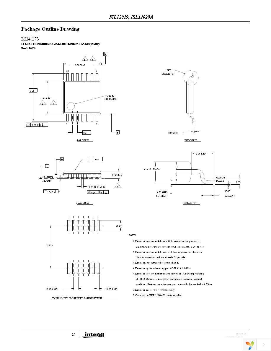 ISL12029IB27AZ Page 29