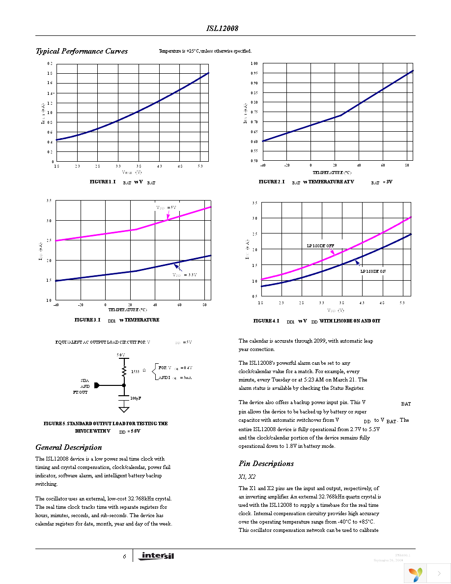 ISL12008IB8Z Page 6