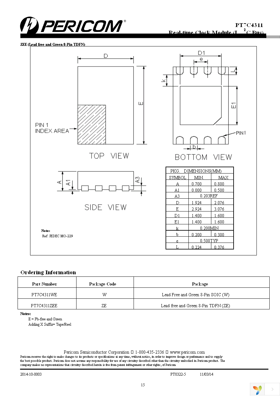 PT7C4311WE Page 15