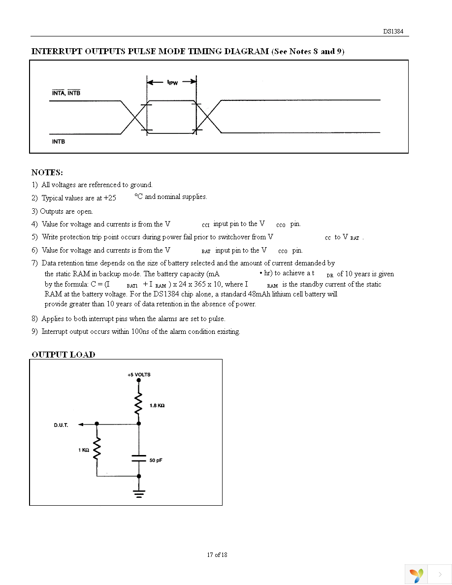 DS1384FP-12 Page 17