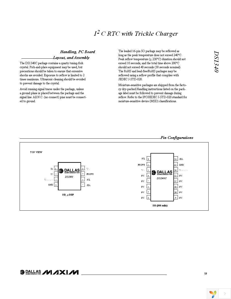 DS1340Z-18 Page 13