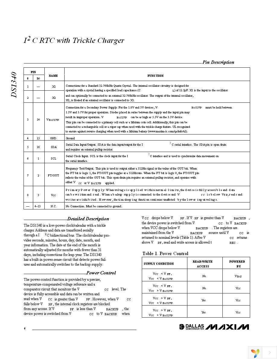 DS1340Z-18 Page 6